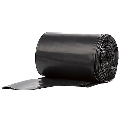 38x60 22mic, Liners HD Coreless Rolls, Black