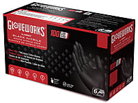 Gloveworks HD Black 6mil Nitrile Gloves