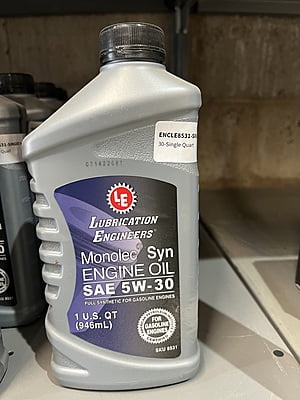 Monolec Syn Engine Oil - SAE 5w-30- Quart